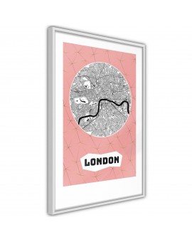 City map: London (Pink)