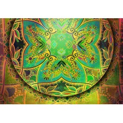Fototapete - Mandala: Emerald Fantasy