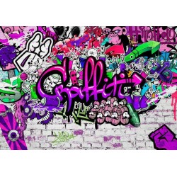 Fototapete - Purple Graffiti