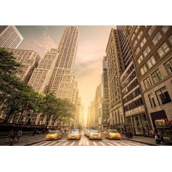 Fototapete - New York - yellow taxis