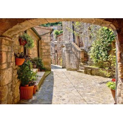 Fototapete - Provincial alley in Tuscany