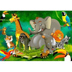 Fototapete - Colourful Safari
