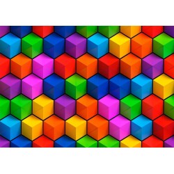 Fototapete - Colorful Geometric Boxes