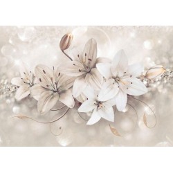 Fototapete - Diamond Lilies
