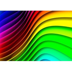 Fototapete - Rainbow Waves