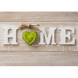 Fototapete - Home Heart (Green)