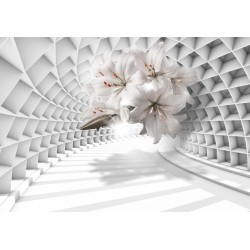 Fototapete - Flowers in the Tunnel