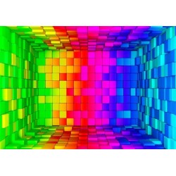 Fototapete - Rainbow Cube