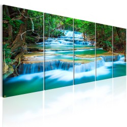 Leinwandbild - Sapphire Waterfalls I