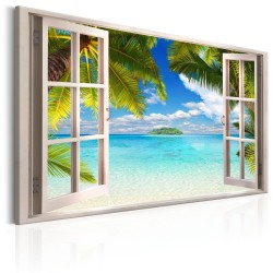 Leinwandbild - Window: Sea View