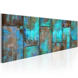Leinwandbild - Metal Mosaic: Blue