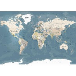 Fototapete - Vintage World Map