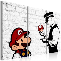 Leinwandbild - Mario Bros (Banksy)