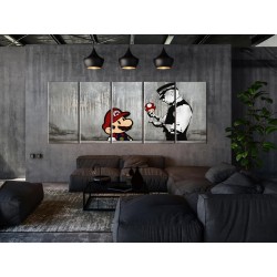 Leinwandbild - Mario Bros on Concrete