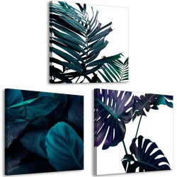 Leinwandbild - Turquoise Nature (3 Parts)