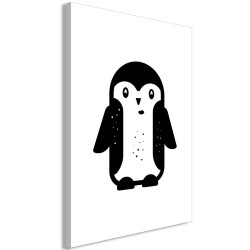 Leinwandbild - Funny Penguin (1 Part) Vertical