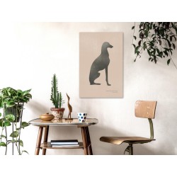 Leinwandbild - Calm Greyhound (1 Part) Vertical