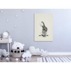 Leinwandbild - Fluffy Bunny (1 Part) Vertical