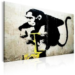 Leinwandbild - Monkey Detonator by Banksy