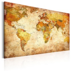 Korkbild - World Map: Time Travel