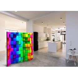 Paravent - Colourful Cubes II