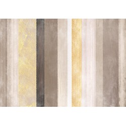 Fototapete - Striped pattern - abstract background in various stripes with gold pattern
