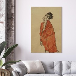 Leinwandbild - Self-Portrait (Man in Orange Jacket)
