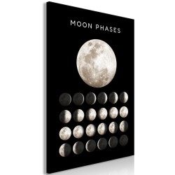Leinwandbild - Moon Phases (1 Part) Vertical