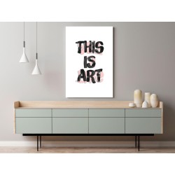 Leinwandbild - This Is Art (1 Part) Vertical
