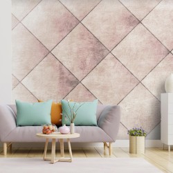 Fototapete - Perfect cuts - geometric symmetrical tiled pattern with pattern