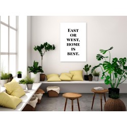 Leinwandbild - Home Is Best (1 Part) Vertical