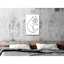 Leinwandbild - Cat Relaxing (1 Part) Vertical