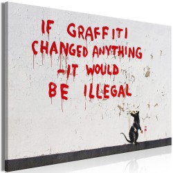 Leinwandbild - Quotes Graffiti (1 Part) Wide