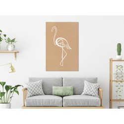 Leinwandbild - White Flamingo (1 Part) Vertical