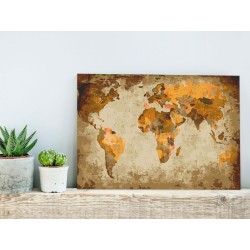 Malen nach Zahlen - Brown World Map