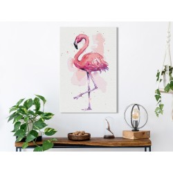 Malen nach Zahlen - Friendly Flamingo