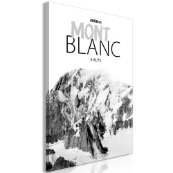 Leinwandbild - Mont Blanc (1 Part) Vertical