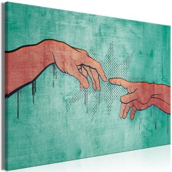 Leinwandbild - Electrifying Touch (1 Part) Wide