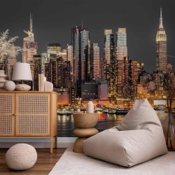 Fototapete - NYC: Twilight