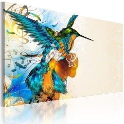 Leinwandbild - Birds music