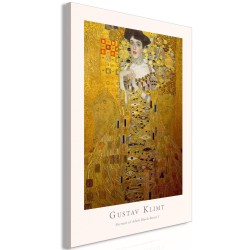 Leinwandbild - Gustav Klimt - Portrait of Adele Bloch (1 Part) Vertical
