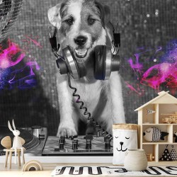 Fototapete - DJ Dog