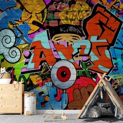 Fototapete - Graffiti art