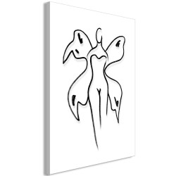 Leinwandbild - Butterfly Woman (1 Part) Vertical