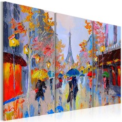 Leinwandbild - Rainy Paris