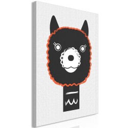 Leinwandbild - Decorative Alpaca (1 Part) Vertical