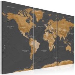 Leinwandbild - World Map: Modern Aesthetics