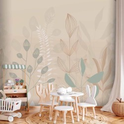 Fototapete - Pastel and Beige Glade