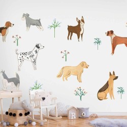 Fototapete - Doggies - a Subtle Illustration for Children