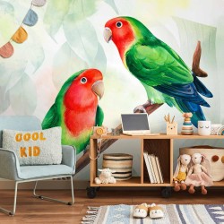 Fototapete - Lovebirds